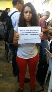 Professores do Rio contra o corte de ponto e em apoio à greve da USP