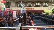 [AO VIVO] Corte de rua no centro de Buenos Aires contra a reforma da previdência