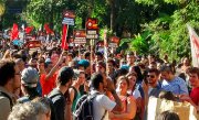 600 Estudantes e professores da UERJ protestam no Palácio Guanabara