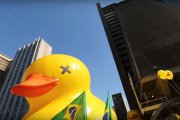 Pato da FIESP volta para Avenida Paulista