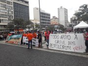 Petroleiros em greve impulsionam ato em conjunto com professores em Campinas