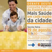 Secretaria Municipal da Saúde lança jornada de debates sobre Projeto de Lei “Mais Saúde”
