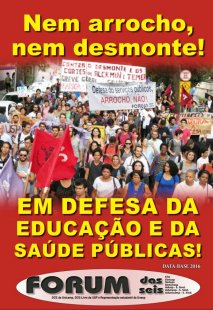Todos ao ato unificado das estaduais paulistas contra o desmonte da educação e da saúde!