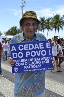 Bemvindo Sequeira apoia a campanha "A CEDAE é do povo!".