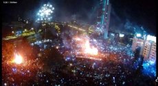 Cem mil pessoas comemoram o ano novo em manifestação no Chile 