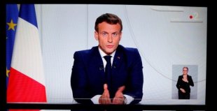 Macron anuncia quarentena total na França