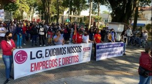 Terceirizadas da LG recusam proposta de indenização e a greve recomeça. Todo Apoio!