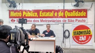 Coletiva de imprensa do Sindicato dos Metroviários debate prejuízos da privatização anunciada por Geraldo Alckmin