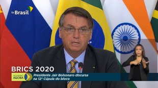“Desde o início, critiquei a politização do vírus”, diz Bolsonaro no BRICS