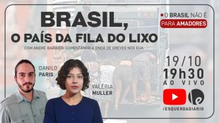 Brasil, o país da fila do lixo: assista análise ao vivo hoje às 19h30
