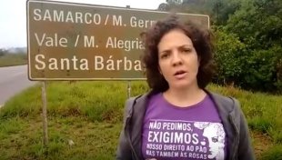 Vídeo: Direto da cidade de Mariana fala Flavia, professora de Contagem e dirigente do MRT