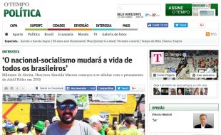 Jornal de MG é complacente com nazismo e cede espaço para neonazista defender “holoconto” 