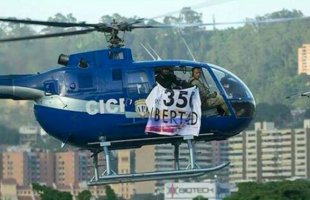 Venezuela: Inspetor da polícia sobrevoa o Tribunal Supremo com helicóptero e pede a renúncia de Maduro