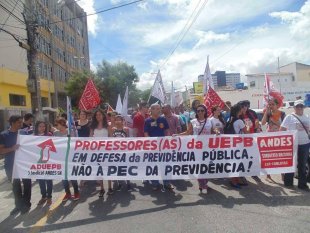 15M: paralisação contra a reforma da previdência em Campina Grande (PB)