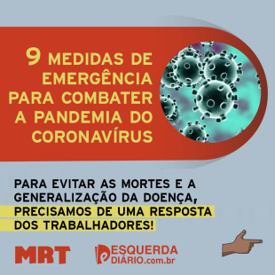 9 Medidas de emergência para combater a crise do coronavírus