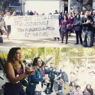 Frente à chantagem da diretoria da FFLCH-USP, trabalhadores e estudantes respondem com unidade e luta