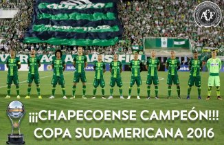 Chapecoense é declarada campeã da Sul-Americana 2016