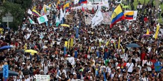 O governo colombiano fecha fronteiras e militariza o país frente à paralisação nacional 
