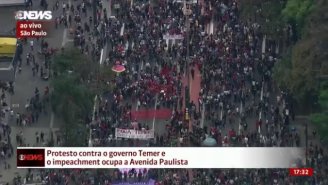 Globo tenta não mostrar, mas não há como esconder dezenas de milhares nas ruas