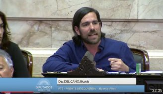 Del Caño: "Não vão nos acusar de violentos os que se enriqueceram na ditadura genocida"