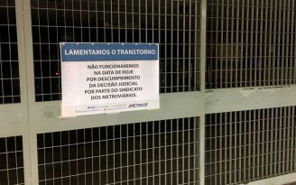 Enfrentando o judiciário, greve dos metroviários do DF fecha estações pelo quarto dia