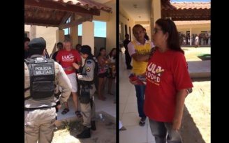 Eleitores impedidos de votar no Alagoas por usarem camiseta com o nome de Lula 