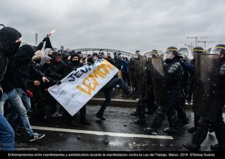 Os estudantes secundaristas franceses protagonizaram o dia de greve geral
