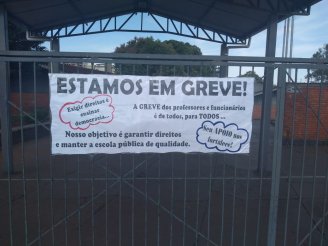 RS: Porto Xavier tem 100% de adesão em greve histórica na rede estadual de ensino