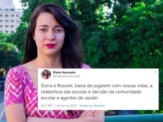 Diana Assunção: “Doria já deixou mais de 35 mil professores sem salários e agora quer arriscar as suas vidas com a reabertura das escolas”