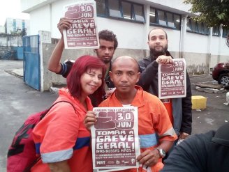 Campanha “Tomar a Greve Geral nas nossas mãos” chega aos Garis do Rio