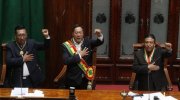 Arce foi empossado como o novo presidente do Estado Plurinacional da Bolívia