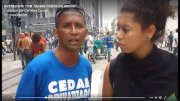 Trabalhador da Cedae direto do ato contra a privatização: "a água é do povo"