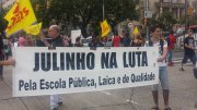 Dia de luta pela educação no Rio Grande do Sul