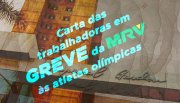 Carta das trabalhadoras em greve da MRV para as atletas olímpicas