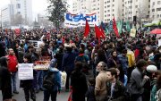 Estudantes e familiares saíram às ruas do Chile em nova marcha pela educação
