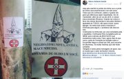 Cartazes racistas são colados na porta da casa do ativista negro Marco Antônio André