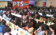  Leticia Parks do MRT no Ato Internacionalista do PTS em Rosario - Argentina