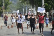 Manifestantes protestam no Rio contra a morte de um homem pelo BOPE no Morro do Dezoito