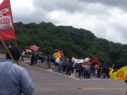 Direto do ato da greve dos professores estaduais em Bento Gonçalves (RS), onde ocorre a cúpula do Mercosul