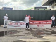 Rodoviários da empresa Caxangá fazem forte paralisação em Olinda