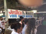 Indignação e emoção marcam forte ato por justiça para Marcelo na Cidade de Deus