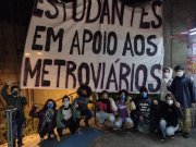 Estudantes levam apoio à greve do metrô contra Doria e por melhor transporte à população