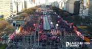 Imagens aéreas do massivo ato da Frente de Esquerda Unidade na Argentina