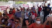 Grevistas do DETRAN RN gravam vídeo em apoio à luta indígena