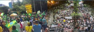 Ato da direita do Parcão é bem menor do que atos das ocupações contra a PEC 55 de Porto Alegre