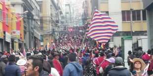 Bolívia: quinta-feira marcada por fortes mobilizações contra o golpe