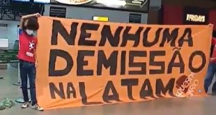 [AO VIVO] Ato no aeroporto de Guarulhos leva apoio à luta contra 2 mil demissões na LATAM