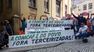 Trabalhadores da Comcap em Florianópolis entram em greve. Todo apoio a essa legítima greve!