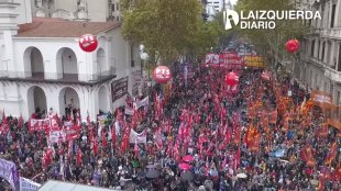 [VÍDEO] Imagens aéreas do grande ato da Frente de Esquerda na Argentina