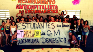 Secundaristas de São Paulo contra as demissões na GM